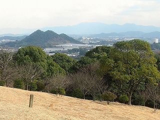 大将陣公園からのボタ山