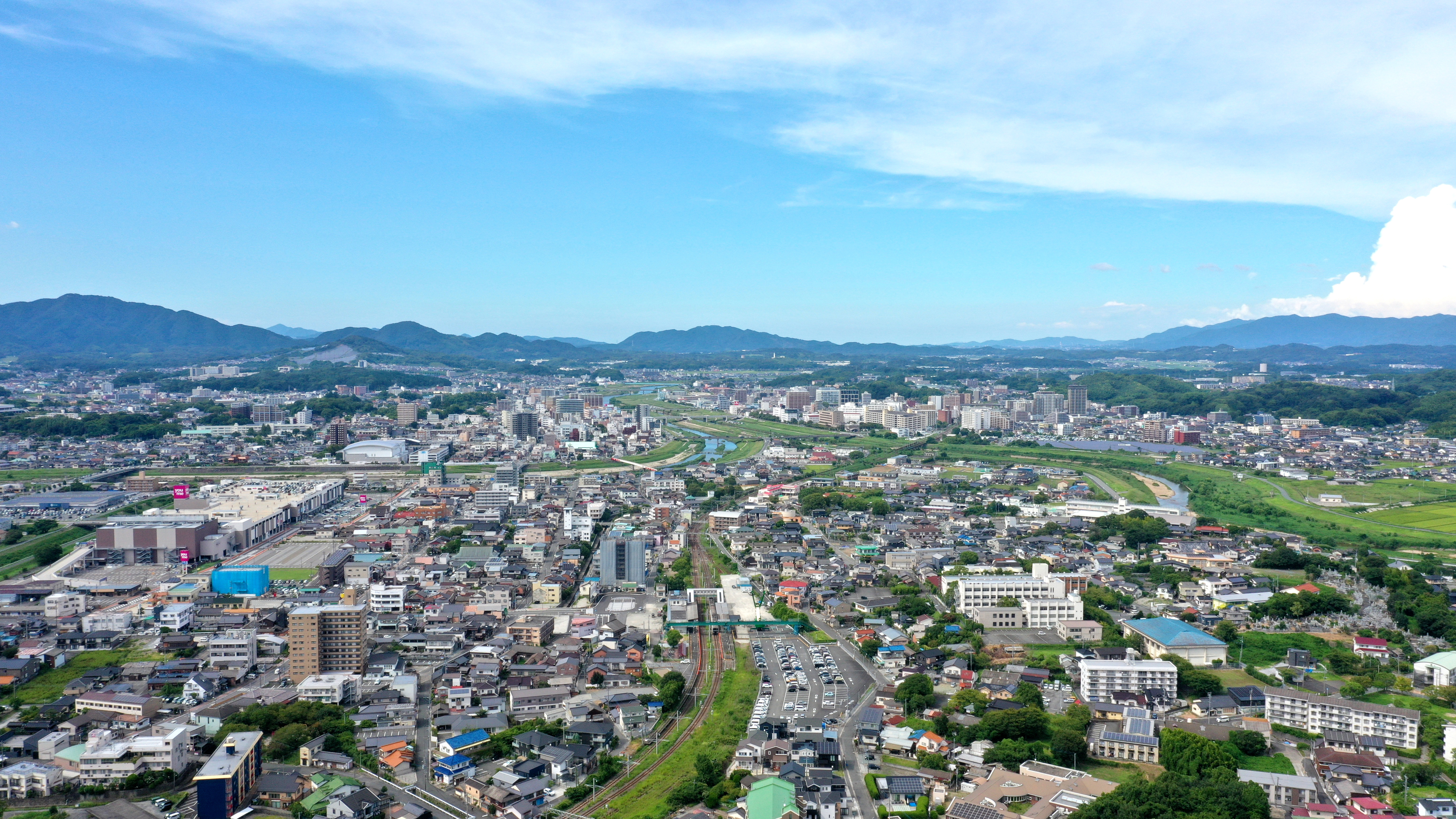 ボタ山からの遠賀川