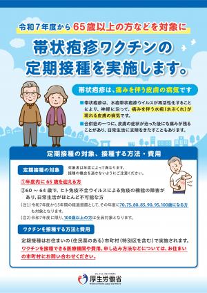 帯状疱疹リーフレット表面