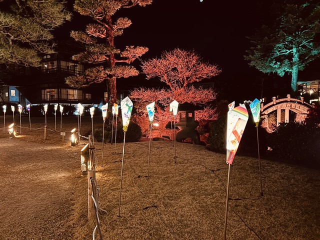 旧伊藤邸ライトアップ（庭園1）