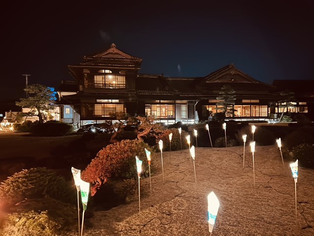 旧伊藤邸ライトアップ（庭園2）