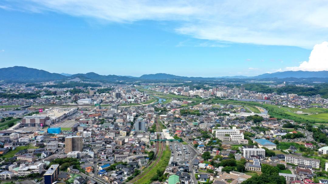 ボタ山からの遠賀川